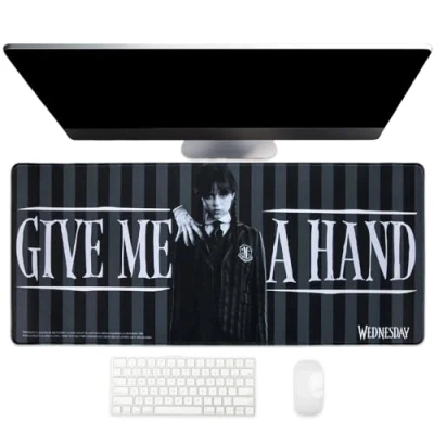 Image of Blue Sky Studios Wednesday Desk Mat Addams Gifts Perfect for Your Home Office Gaming Set Ups Mouse Pad Merch Merchandise