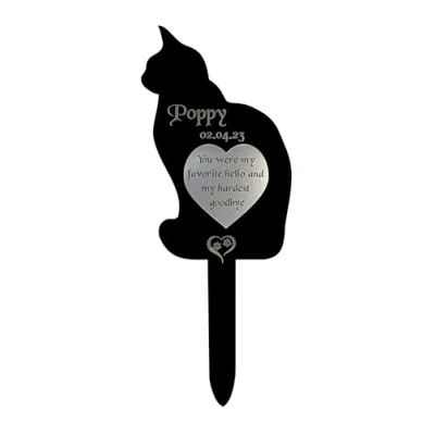 Image of Large Personalised, Pet Memorial Plaques, Gift, Cat, Dog, Rabbit, Garden Sign, Grave Marker