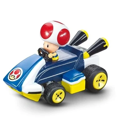 Image of Carrera RC Mario Kart Mini Toad, For Children and Adults, Boys &amp; Girls, Unique Original Licence, Instant Driving Fun with Ready to Run, Authentic Experience, Blue