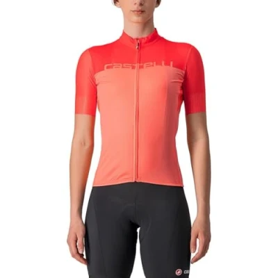 Image of CASTELLI 4522065 583 VELOCISSIMA JRS Sweatshirt Women&#039;s Coral Flash/Brilliant Pink M