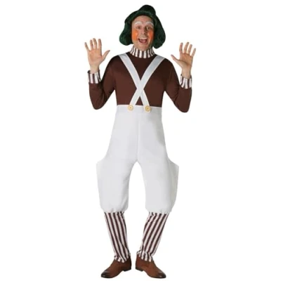 Image of Rubie&#039;s Official Willy Wonka and The Chocolate Factory Oompa Loompa Adults Costume (Medium) Halloween