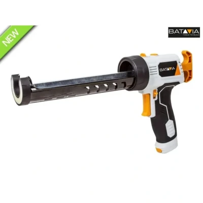 Image of Batavia Maxxpush Electric Cartridge Gun 6 V Excluding Batteries Press Battery Operated Sealing for All Cartridges Silicone Syringe of 310 ml with 150 kg Pressure Capacity Grey