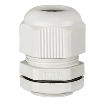 Image of Stag Dome Top Gland Cable White 25mm Pack Of 10 Scg/M25W