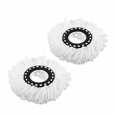 Image of DIVCHI Set of 2 Replacemnt Microfiber Spin Mop Heads for Cleaning Floors