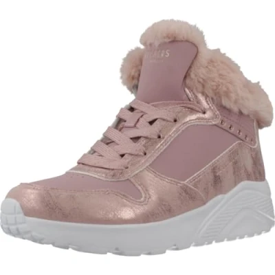 Image of Skechers Uno Lite Mauve Trainers 2 UK