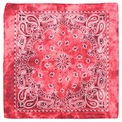 Image of Zac&#039;s Alter Ego Acid Wash Tie Dye Paisley Retro Vintage Style Cowboy Bandana/Face Mask/Durag