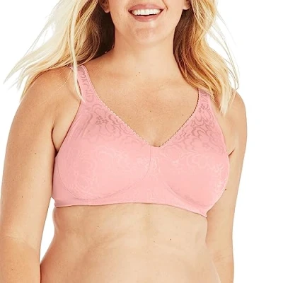 Image of Playtex Women&#039;s 18 Hour Ultimate Lift and Support Wire Free Bra, Gentle Peach, 38DD