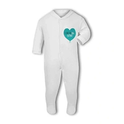 Image of I Love My Big Sister! (Heart) Baby Grow Suit