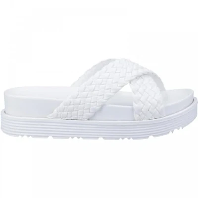 Image of Hush Puppies Women&#039;s Serena Sandal Ladies Summer, White, 7 UK