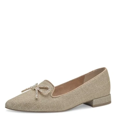 Image of MARCO TOZZI Women&#039;s 2 24201 42 Loafers, Gold, 4