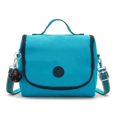 Image of Kipling NEW KICHIROU, Large Insulated Lunch Bag, Water Repellent, 23 cm, 6 L, Green Cool Combo