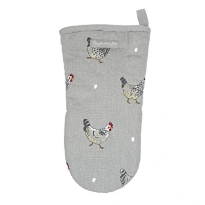 Image of Sophie Allport Chicken Oven Mitt, 100% Cotton, Single Glove, Machine Washable