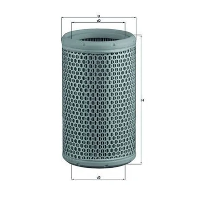 Image of T1348175 Air Filter MAHLE ORIGINAL LX 290 218,5mm 128,5mm Insert RENAULT: Kangoo I, ESPACE 2, MEGANE 1 Cabriolet, CITROËN: CX