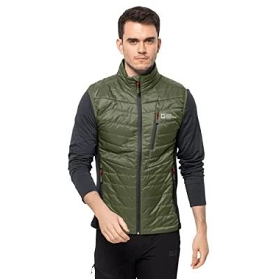 Image of Jack Wolfskin Men&#039;s Routeburun Pro Ins Vest, Greenwood, M
