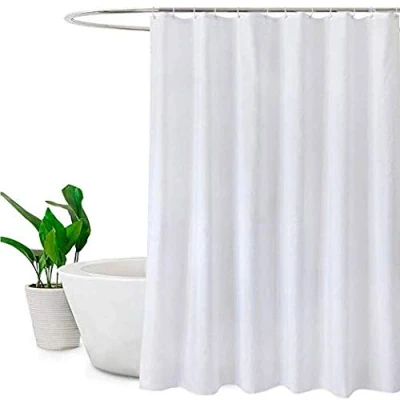 Image of KAV Shower Curtain, Polyester, White, 220 180