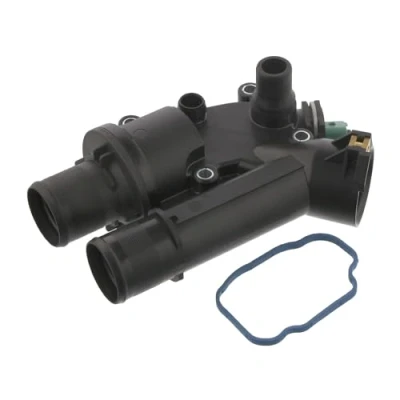 Image of LR001312 Engine thermostat BLUE PRINT ADC49229 83C with seal Temperature Switch Plastic housing FORD: S Max Mk1, MONDEO 4, 4 Turnier