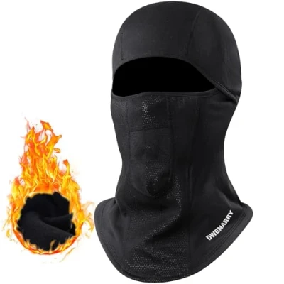 Image of Dwenarry Balaclava Ski Mask for Men Women,Black Winter Face Cold Weather, Snowboarding Gear,Snowboard Mask…
