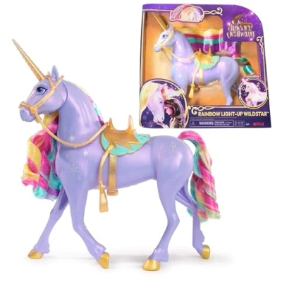 Image of Unicorn Academy, Interactive Rainbow Light up Wildstar Toy with Lights, Sounds and Music, Dolls Toys for Girls Aged 4