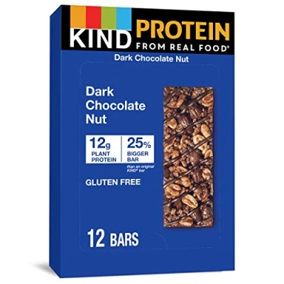Image of KIND Protein Bars, Double Dark Chocolate Nut, Gluten Free, 12g Protein,1.76oz, 12 count