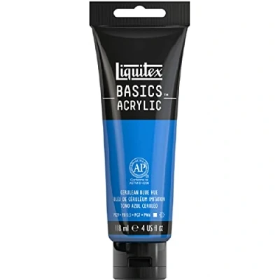 Image of Liquitex Basics Acrylic, 118 ml Tube Cerulean Blue Hue