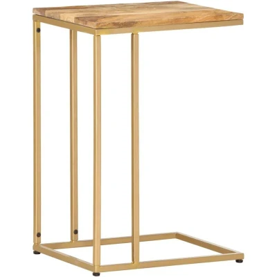 Image of vidaXL Side Table 35x45x65 cm Solid Mango Wood