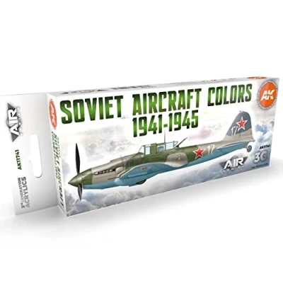 Image of AK Acrylics 3Gen Aircraft Set AK11741 Soviet Colors 1941 1945 3G (8x17ml)