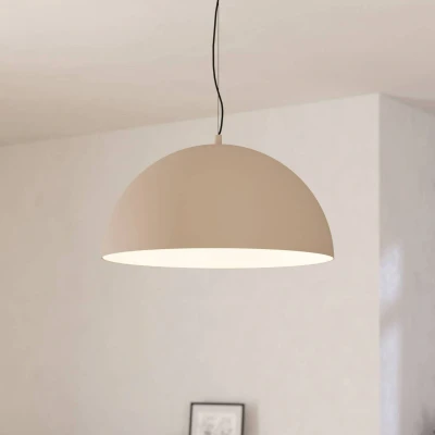 Image of EGLO Gaetano 1 pendant light, Ø 53 cm, sand/cream, steel
