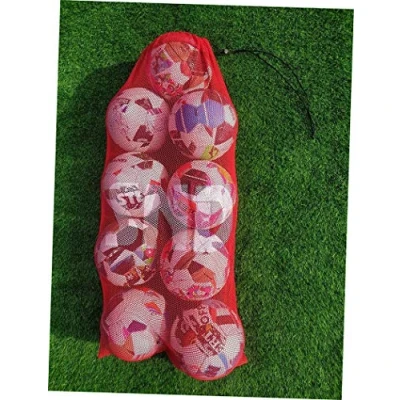 Image of ND 9 Ball Black Mesh Net Carry Football, Netball, Rugby Balls Bag