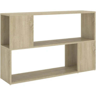 Image of vidaXL Book Cabinet Sonoma Oak 100x24x63 cm Engineered Wood