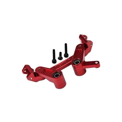 Image of GPM RACING Aluminium 7075 Alloy Front Steering Assembly For Arrma 1/8 MOJAVE 4X4 4S BLX Desert Truck RTR ARA4404 Upgrades Red