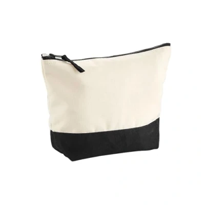 Image of Westford Mill W544 Dipped Base Canvas Accessory Bag Natural/Black L