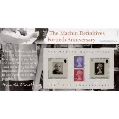 Image of 2007 Machin Definitives 40th Anniversary Stamps Presentation Pack No 398