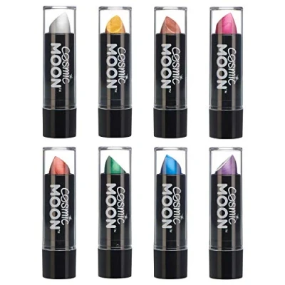 Image of metallic Lipstick by Cosmic Moon For mesmerising lips (Set of 8)
