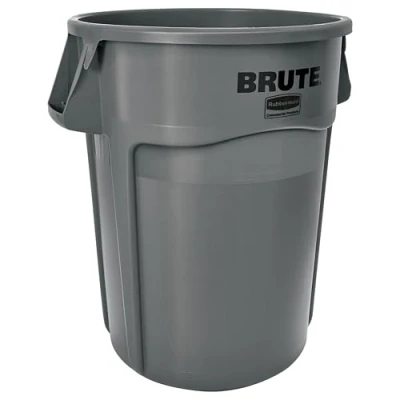 Image of Rubbermaid Commercial Products Vented Brute Round Container 167 Litre Grey FG264360GRAY