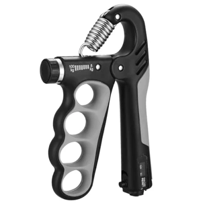 Image of Grip Strengthener,5 100 Kg Adjustable Hand Gripper Strengthener, Forearm Strengthener Workout Kit, Finger for Exerciser Grippers Training (grey)
