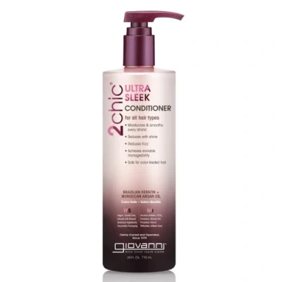 Image of Giovanni 2chic Brazilian Keratin and Argan Oil Ultra Sleek Conditioner, 24 Fluid Ounce