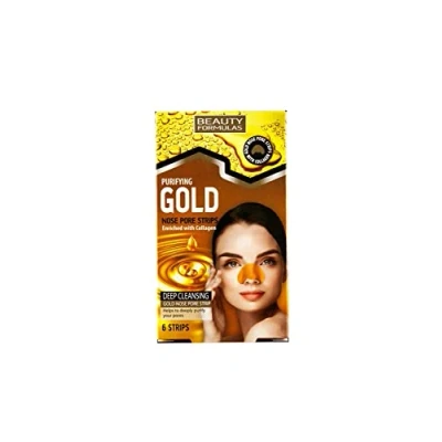 Image of BEAUTY FORMULAS GOLD NOSE PORE STRIPS