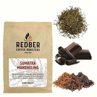 Image of Redber Sumatra Mandheling, Coffee Roasted to Order (Medium Dark, Beans) (250g)