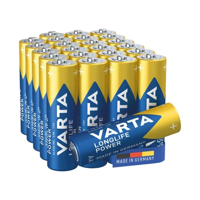 Image of Varta Longlife Power AA Alkaline Battery 1.5V (Pack of 24) 4906121134