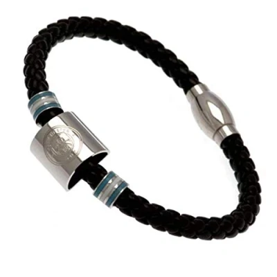Image of Manchester City F.C. Colour Ring Leather Bracelet Official Merchandise