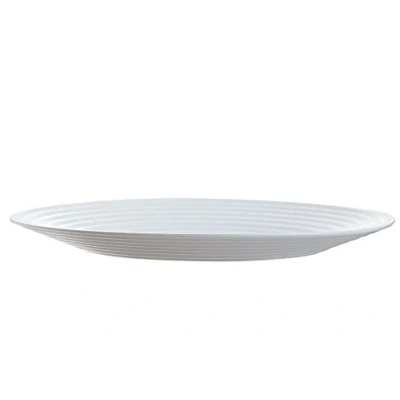 Image of Luminarc 8013636 Harena Plates, Glass, 25 cm, White 1 Unit