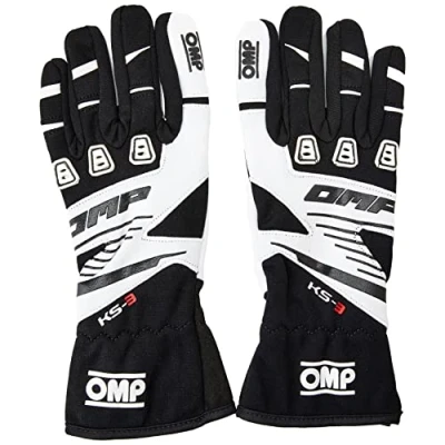 Image of OMP ompkk02743e076 M KS 3 Gloves MY2018 Black/White sz