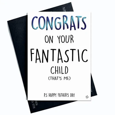 Image of Funny Father&#039;s Day Card for Dad from Daughter Son Humour Banter Gift Cards Jokes PC389
