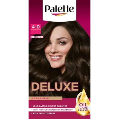 Image of Palette Deluxe Creme Colouration 4 0 Dark Brown Hair Dye