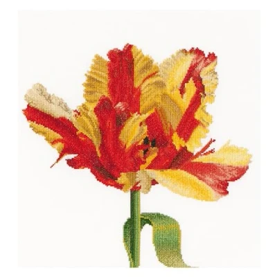 Image of Thea Gouverneur Cross Stitch Kit, Yellow, 34x36cm