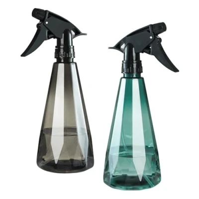 Image of Rjayaa Empty Spray Bottles for Cleaning 500ml Water Bottle Plastic Refillable Trigger Mist Sprayer Plants Gardening Hair