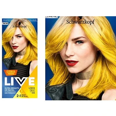 Image of Schwarzkopf Live Semi Permanent Colour Citrus Neon&#039;S 107 Lemon Twist