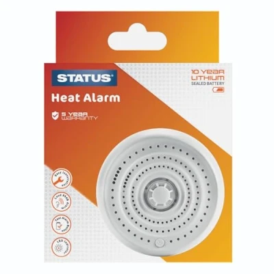 Image of Status Smoke Alarm Home Heat Detector including Batteries SSBHA1PKB5