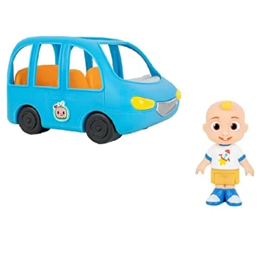 Image of CoComelon CMW0104Lights &amp; Sounds Family Fun Car + JJ Figure Are We There Yet? Song Playing Singing