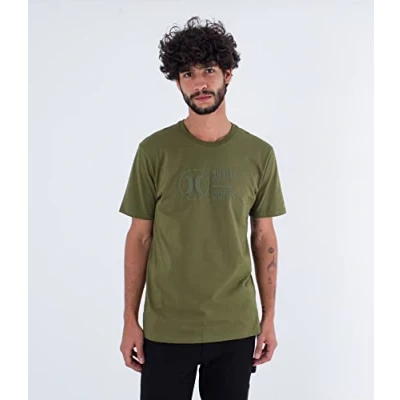 Image of Hurley Men&#039;s Cut Tee T Shirt, Mos, M